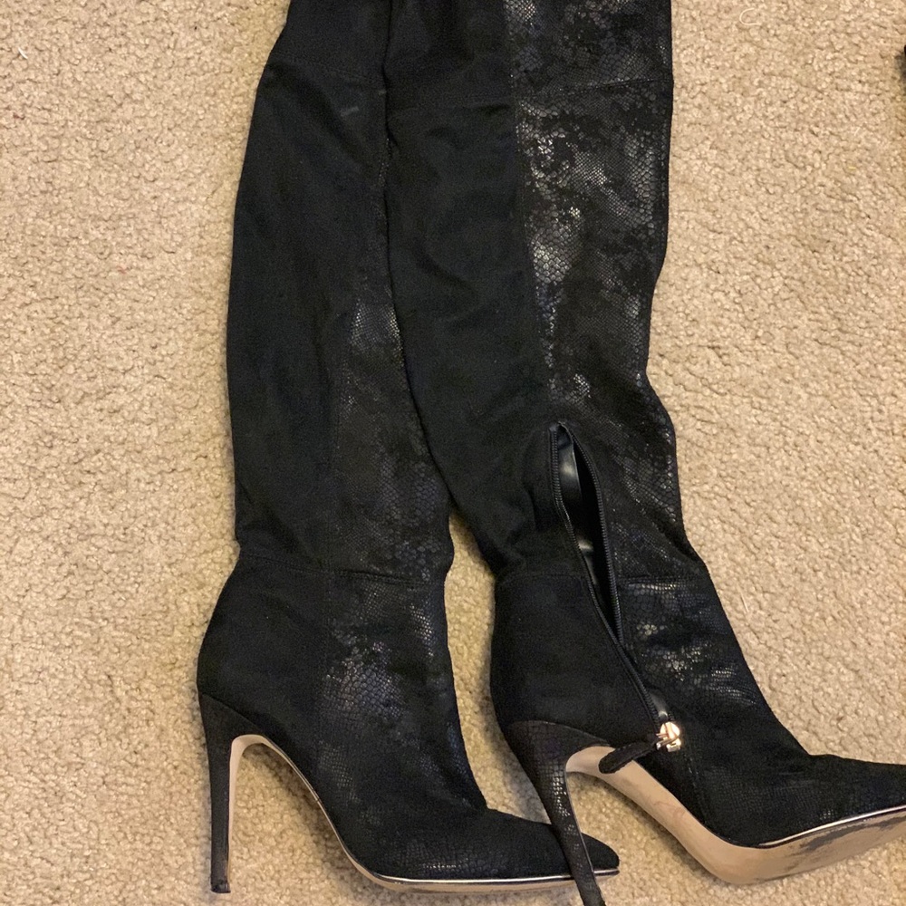 Over the knee boots by Guess.